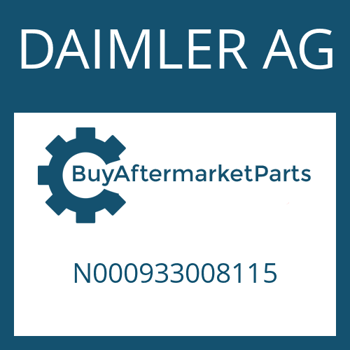 DAIMLER AG N000933008115 - HEXAGON SCREW