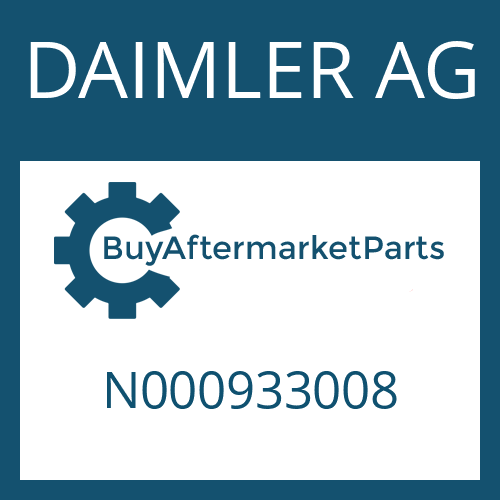 DAIMLER AG N000933008 - HEXAGON SCREW