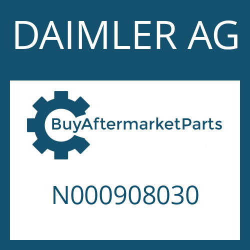 DAIMLER AG N000908030 - SCREW PLUG