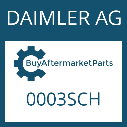 DAIMLER AG 0003SCH - CARTON