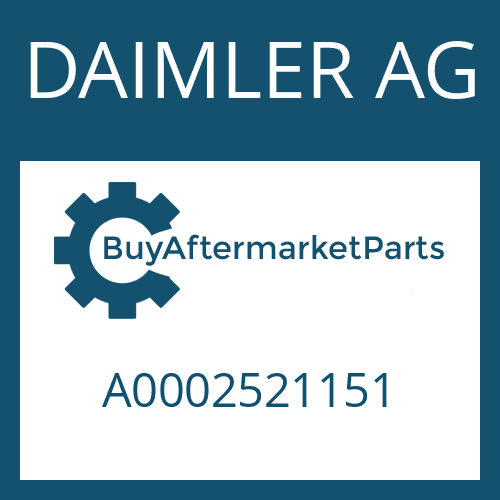 DAIMLER AG A0002521151 - RECTANGULAR RING