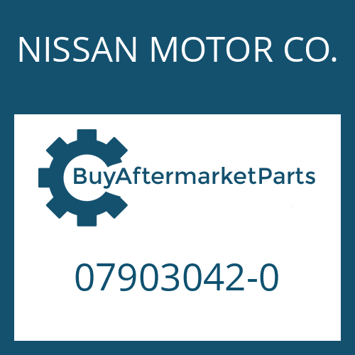 NISSAN MOTOR CO. 07903042-0 - NEEDLE CAGE