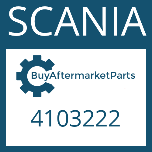 SCANIA 4103222 - INPUT SHAFT