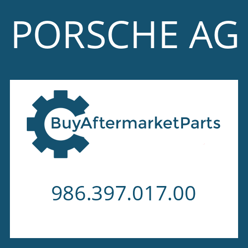 PORSCHE AG 986.397.017.00 - O-RING