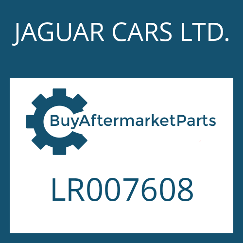 JAGUAR CARS LTD. LR007608 - SCREW PLUG for Heavy Equipment