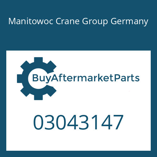 Manitowoc Crane Group Germany 03043147 - GASKET