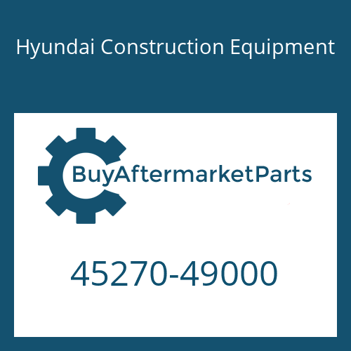 Hyundai Construction Equipment 45270-49000 - BREATHER TUBE