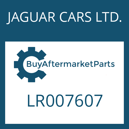 JAGUAR CARS LTD. LR007607 - SCREW PLUG