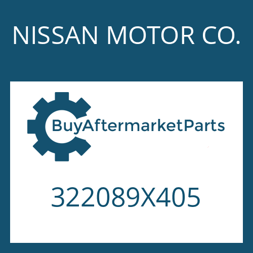 NISSAN MOTOR CO. 322089X405 - RETAINING RING