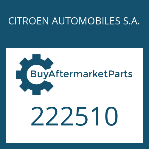 CITROEN AUTOMOBILES S.A. 222510 - WASHER