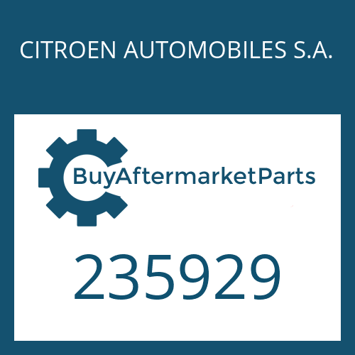 CITROEN AUTOMOBILES S.A. 235929 - COVER