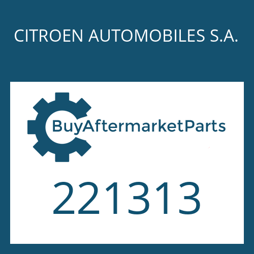 CITROEN AUTOMOBILES S.A. 221313 - OIL PAN