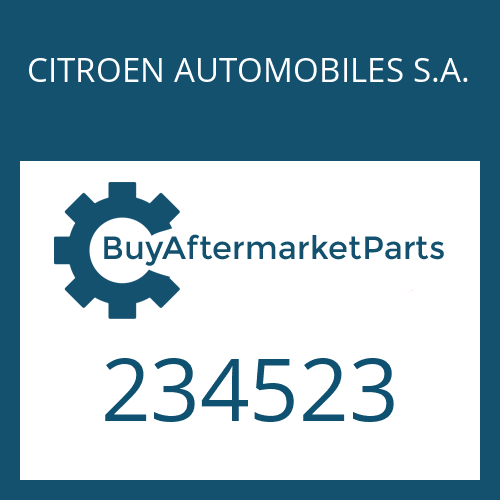 CITROEN AUTOMOBILES S.A. 234523 - INTERM.SHAFT