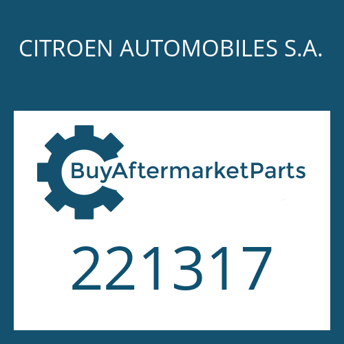 CITROEN AUTOMOBILES S.A. 221317 - OIL PAN