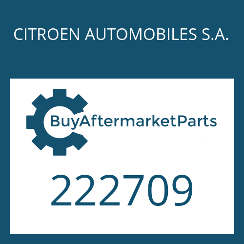 CITROEN AUTOMOBILES S.A. 222709 - ANGLE DISC