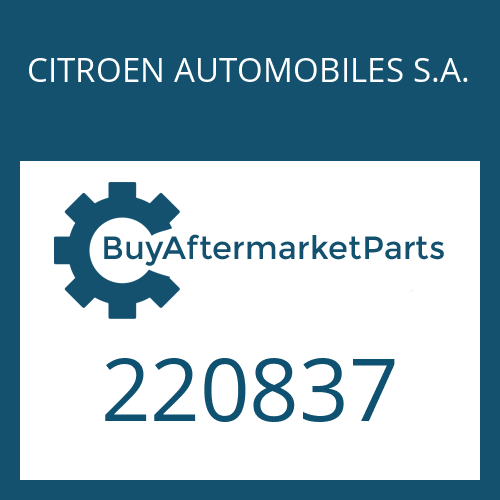 CITROEN AUTOMOBILES S.A. 220837 - INTERM.PLATE