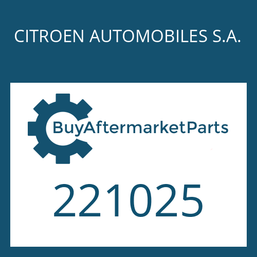 CITROEN AUTOMOBILES S.A. 221025 - SCREW