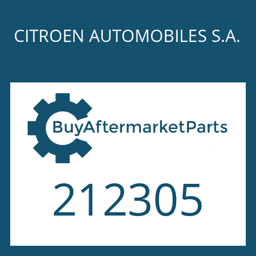 CITROEN AUTOMOBILES S.A. 212305 - FIXING PLATE