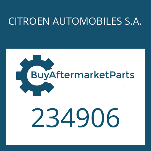 CITROEN AUTOMOBILES S.A. 234906 - POT