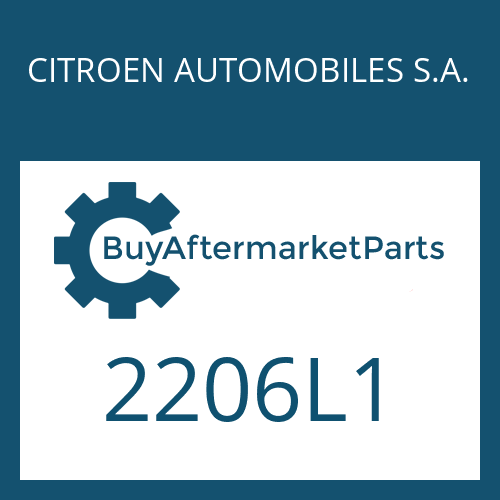 CITROEN AUTOMOBILES S.A. 2206L1 - TRANSM.HOUSING