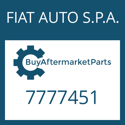 FIAT AUTO S.P.A. 7777451 - CONTROL UNIT