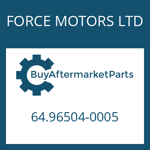 FORCE MOTORS LTD 64.96504-0005 - O-RING