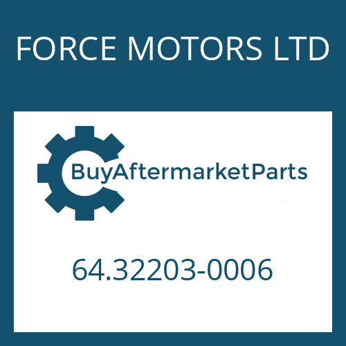 FORCE MOTORS LTD 64.32203-0006 - DRIVER