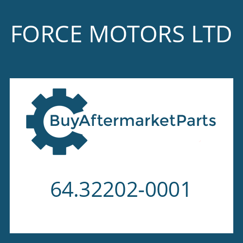 FORCE MOTORS LTD 64.32202-0001 - HAUPTWELLE