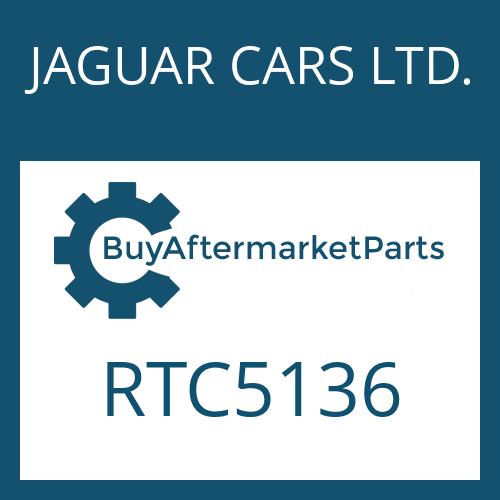 JAGUAR CARS LTD. RTC5136 - END DISC