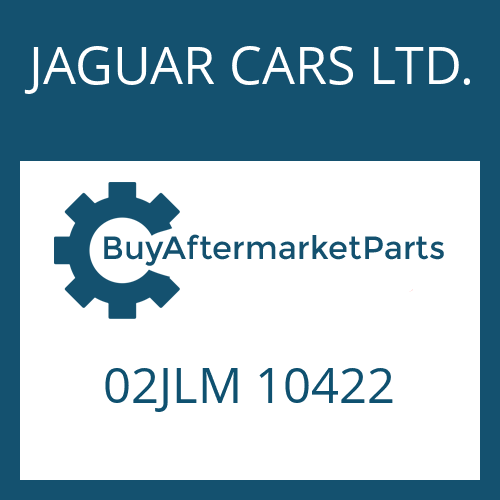 JAGUAR CARS LTD. 02JLM 10422 - END DISC