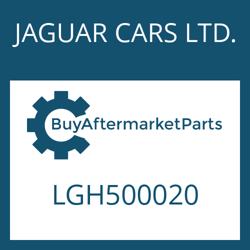 JAGUAR CARS LTD. LGH500020 - CONTROL UNIT for Heavy Equipment