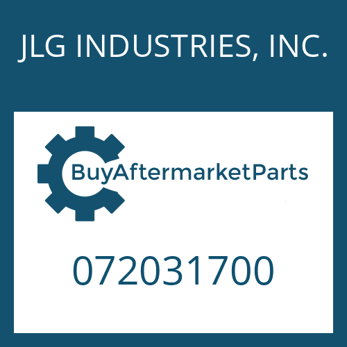 JLG INDUSTRIES, INC. 072031700 - CAP SCREW