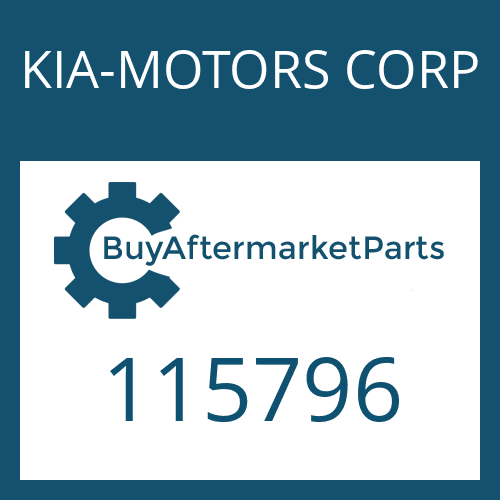 KIA-MOTORS CORP 115796 - CYLINDRICAL PIN