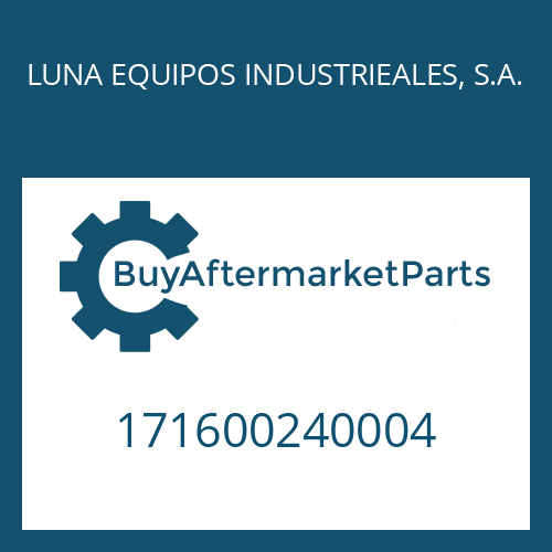 LUNA EQUIPOS INDUSTRIEALES, S.A. 171600240004 - COMPR.SPRING for Heavy Equipment