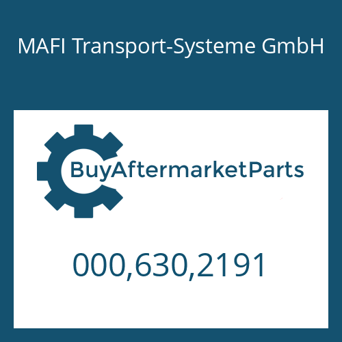 MAFI Transport-Systeme GmbH 000,630,2191 - DISPLAY