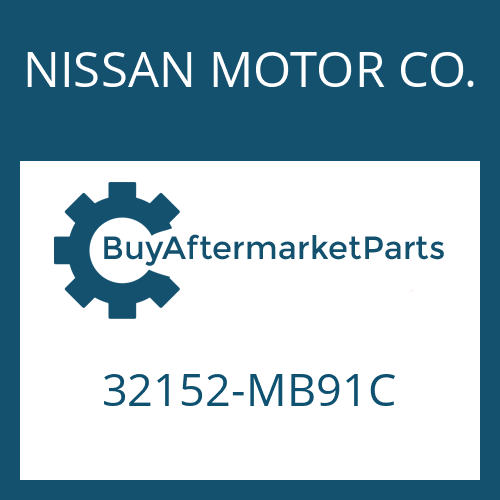 NISSAN MOTOR CO. 32152-MB91C - HEXAGON SCREW