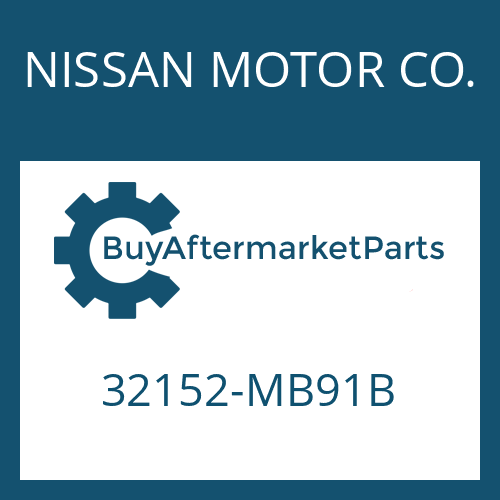 NISSAN MOTOR CO. 32152-MB91B - HEXAGON SCREW