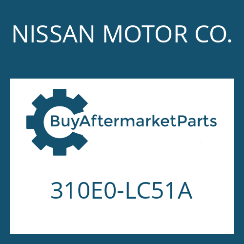 NISSAN MOTOR CO. 310E0-LC51A - CLAMP