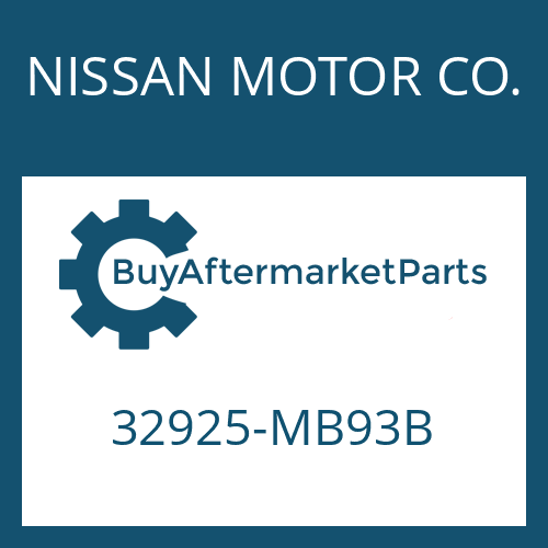 NISSAN MOTOR CO. 32925-MB93B - SHIM for Heavy Equipment