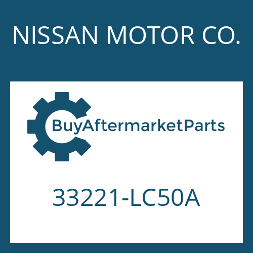 NISSAN MOTOR CO. 33221-LC50A - OUTPUT FLANGE