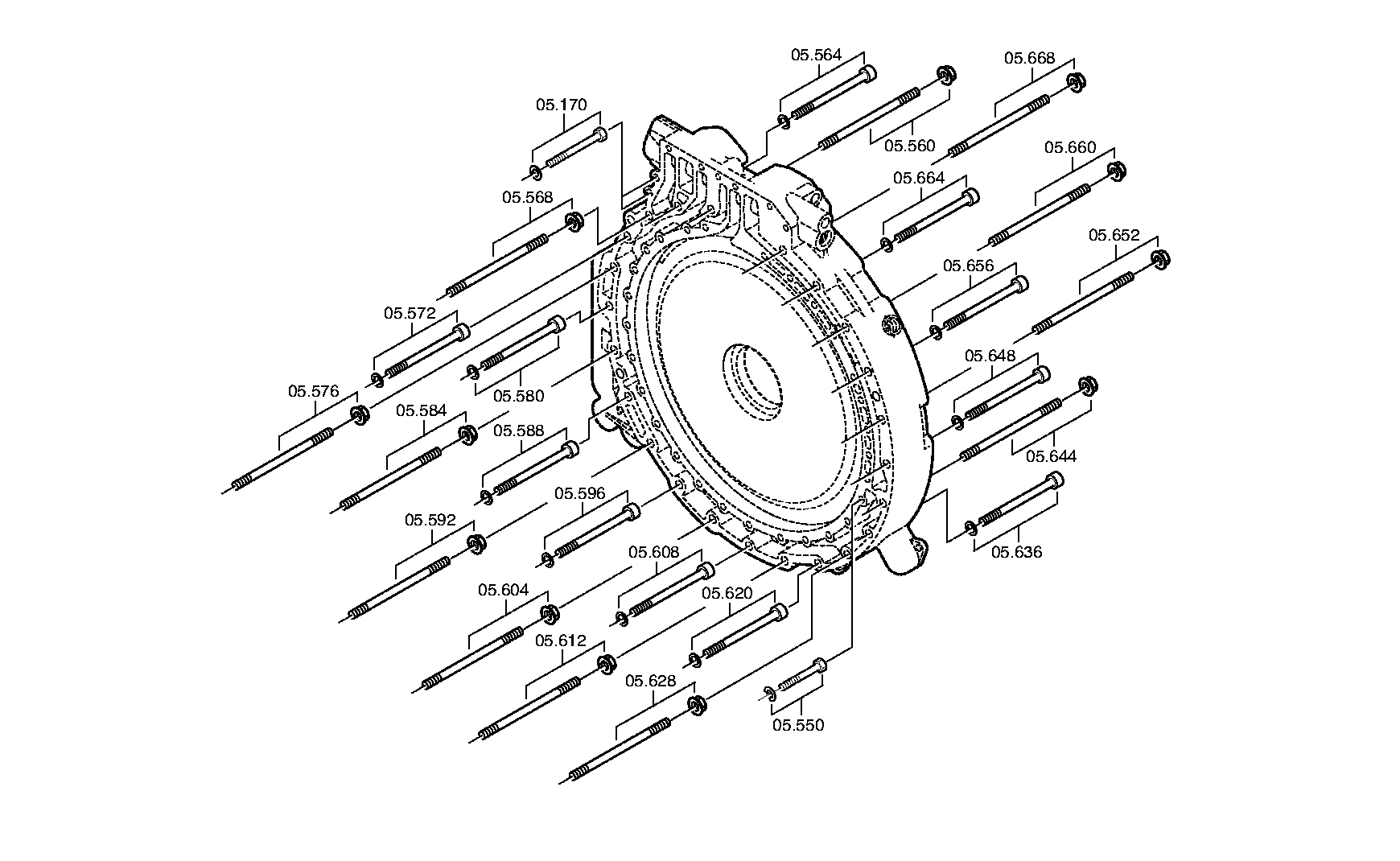 drawing for VDL BOVA 1869864 - HEXAGON SCREW