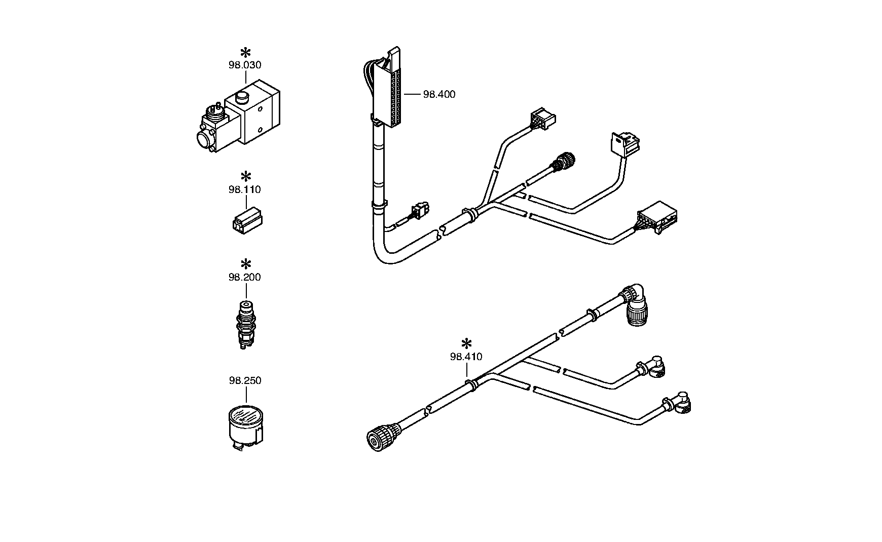 drawing for NEOPLAN BUS GMBH 0108.03.01 - KICK-D.SWITCH