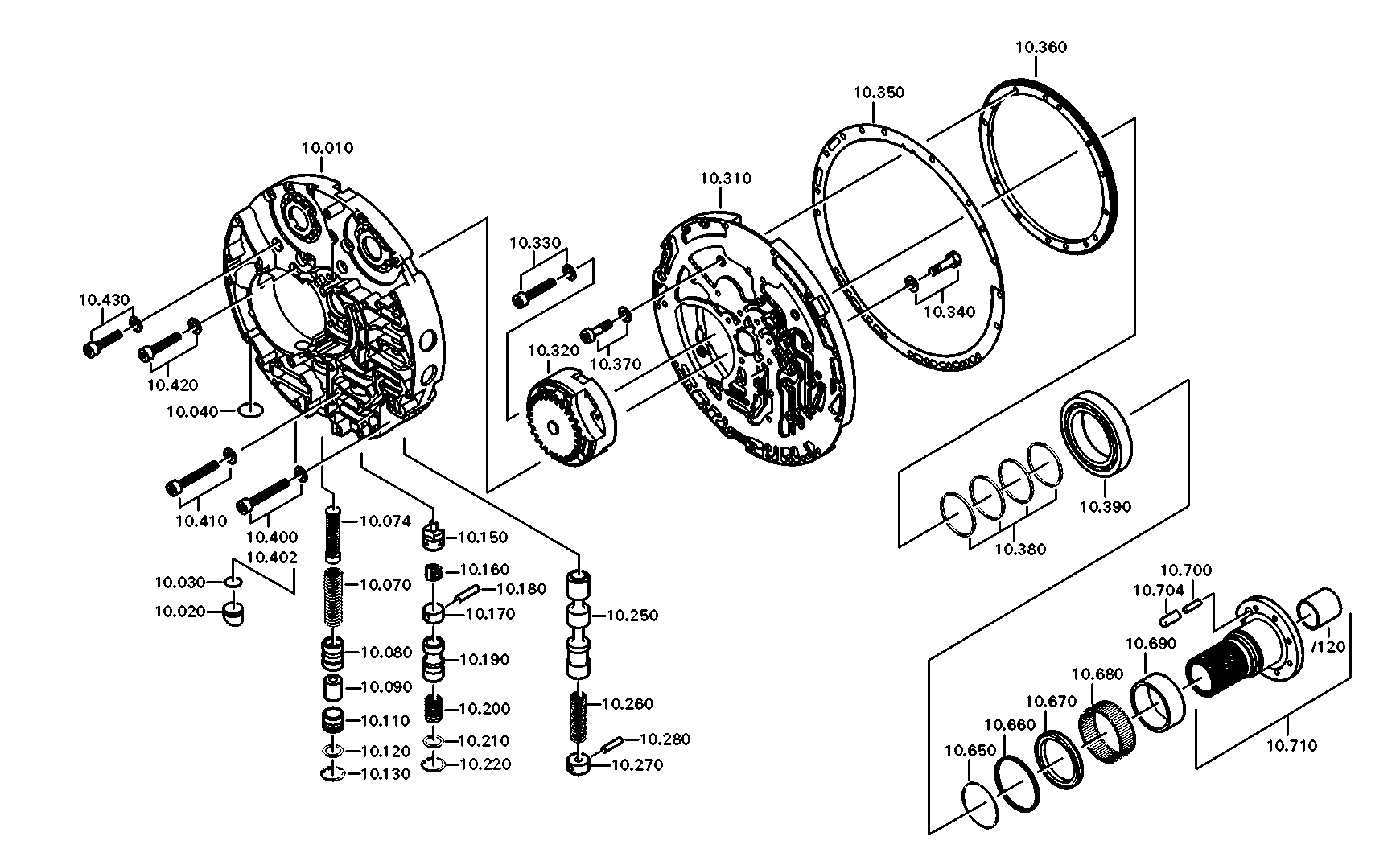 drawing for CACCIAMALI 08190684 - PRIMARY PUMP