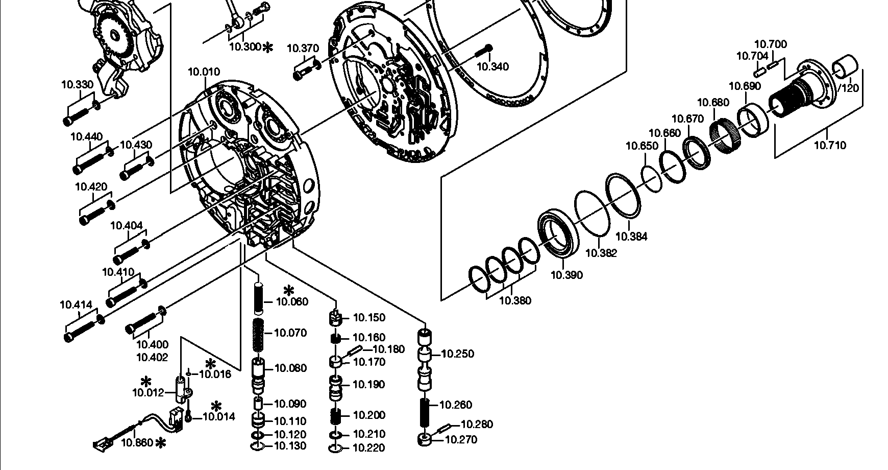 drawing for DAIMLER AG A0002720302 - STATOR SHAFT