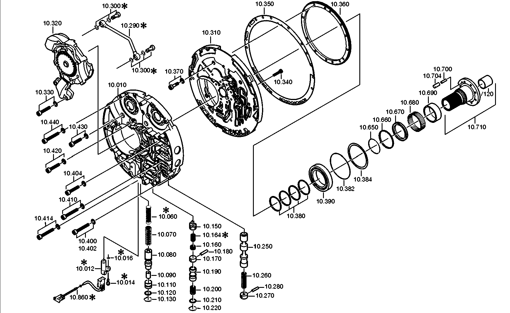 Technical drawing of DAIMLER AG A0002701697 PRIMARY PUMP with dimensions and layout (figure 2)