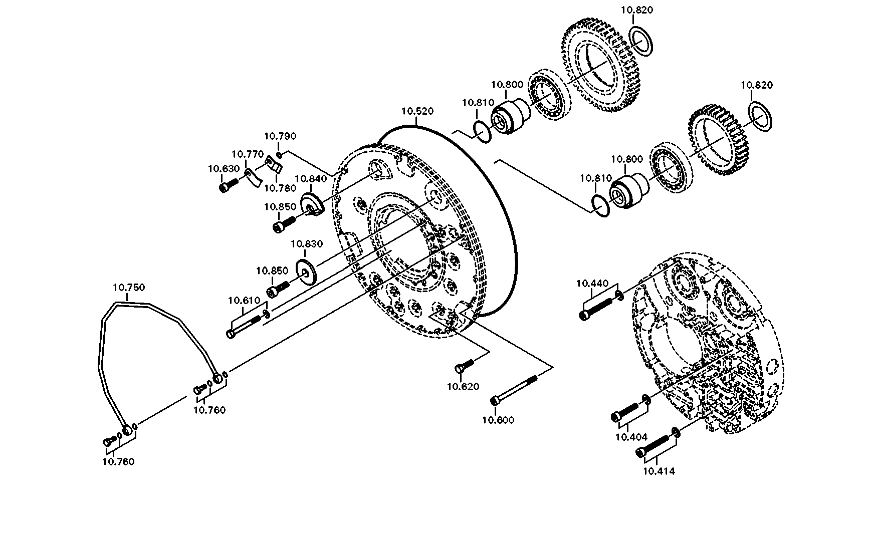 drawing for LIEBHERR GMBH 10028176 - TUBE