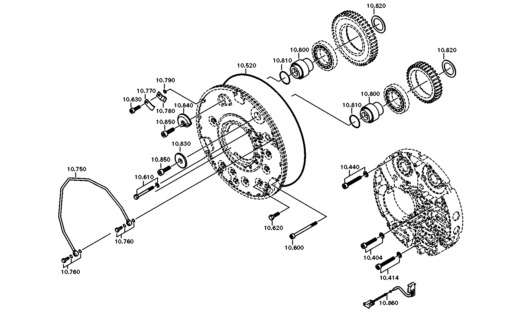 drawing for LIEBHERR GMBH 10028176 - TUBE