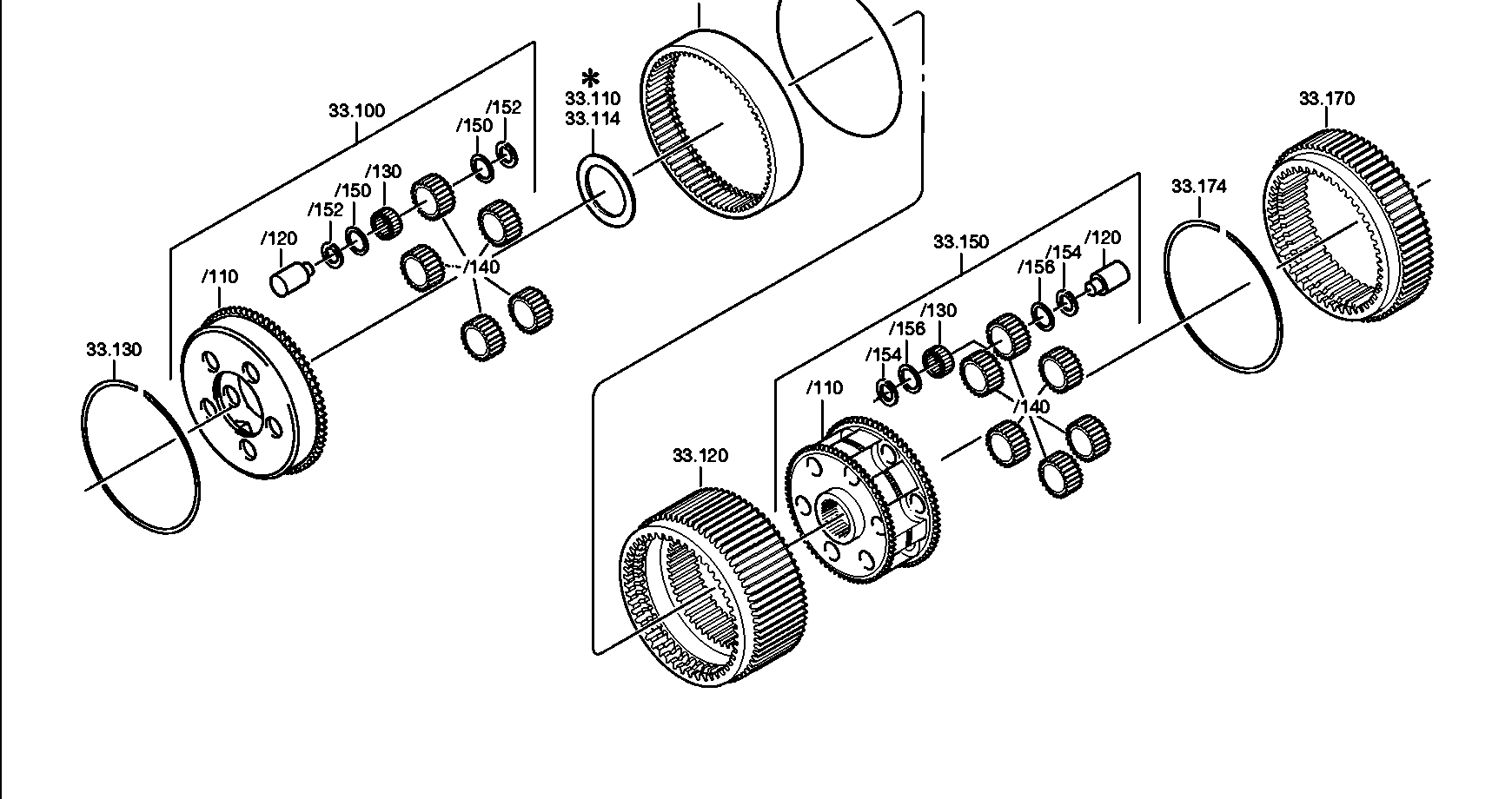 drawing for DAIMLER AG A0002722005 - PLANET CARRIER
