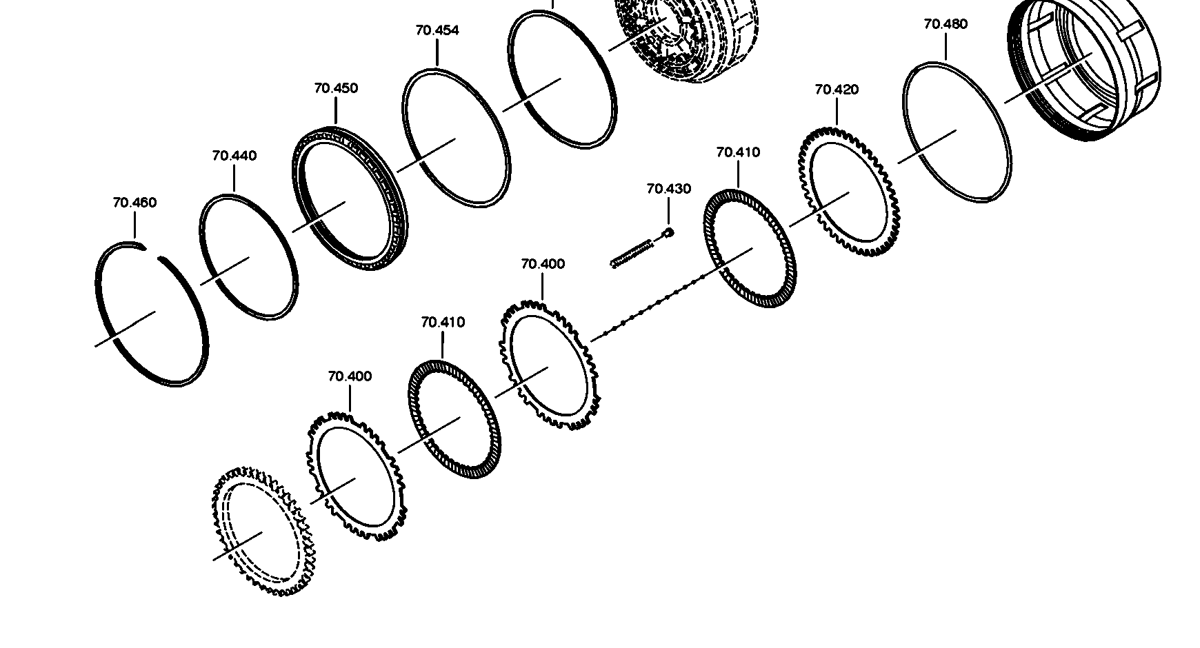 drawing for DAIMLER AG A0002722022 - CLUTCH CARRIER