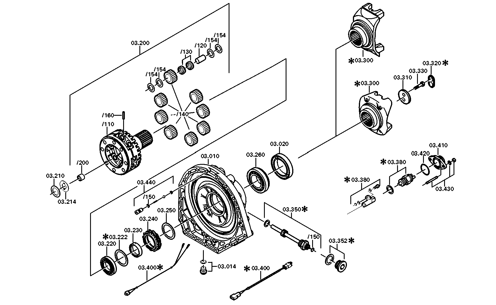 drawing for DAF 69268 - PLANET GEAR SET